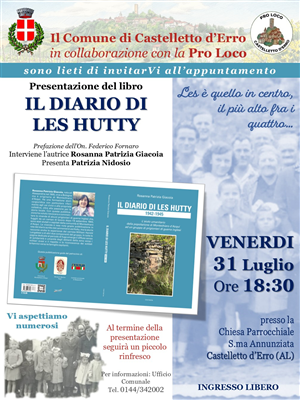 Presentazione del libro "Il diario di Les Hutty"